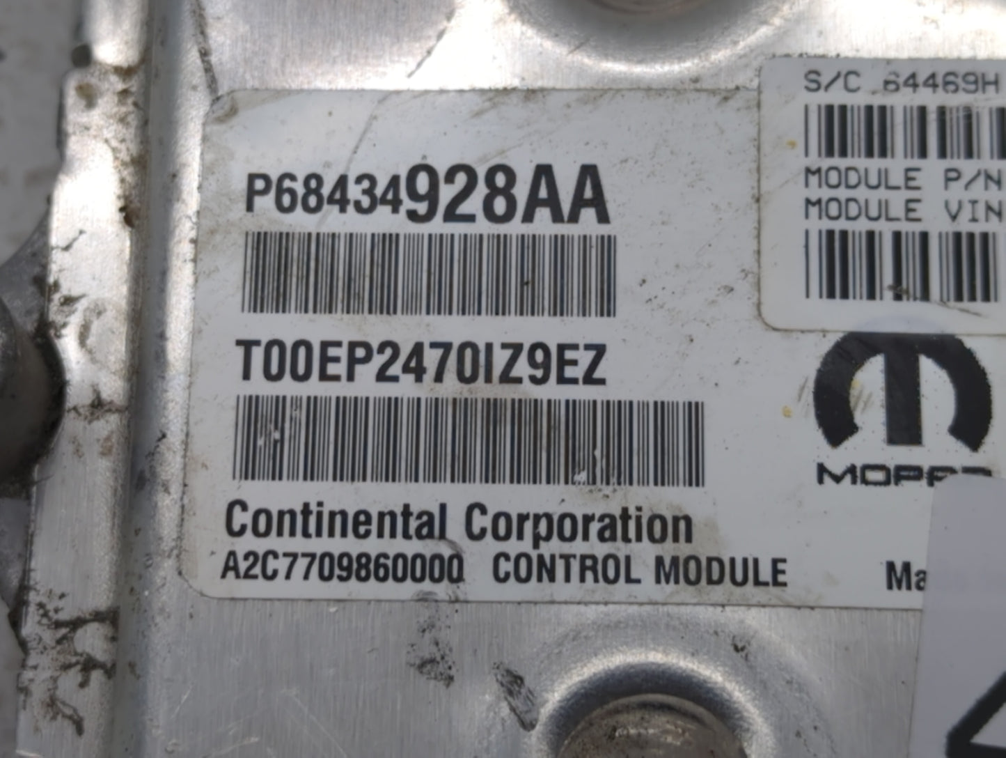 2020-2022 Chrysler Pacifica PCM Engine Control Computer ECU ECM PCU OEM P/N:p68434928AA P68443124AD Fits Fits 2020 2021 2022