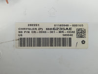 2020 Chrysler Pacifica Instrument Cluster Speedometer Gauges P/N:68436235AE Fits OEM Used Auto Parts - Oemusedautoparts1.com