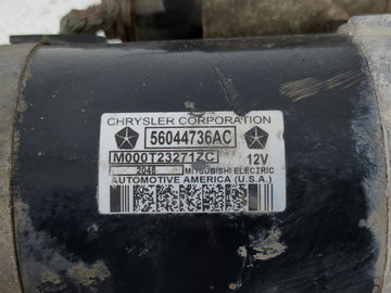 2020-2022 Chrysler Voyager Car Starter Motor Solenoid OEM P/N:56044736AC Fits Fits 2017 2018 2019 2020 2021 2022 OEM Used Auto Parts