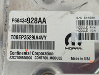 2020 Chrysler Voyager PCM Engine Control Computer ECU ECM PCU OEM P/N:P68434928AA Fits Fits 2018 2019 OEM Used Auto Parts - 