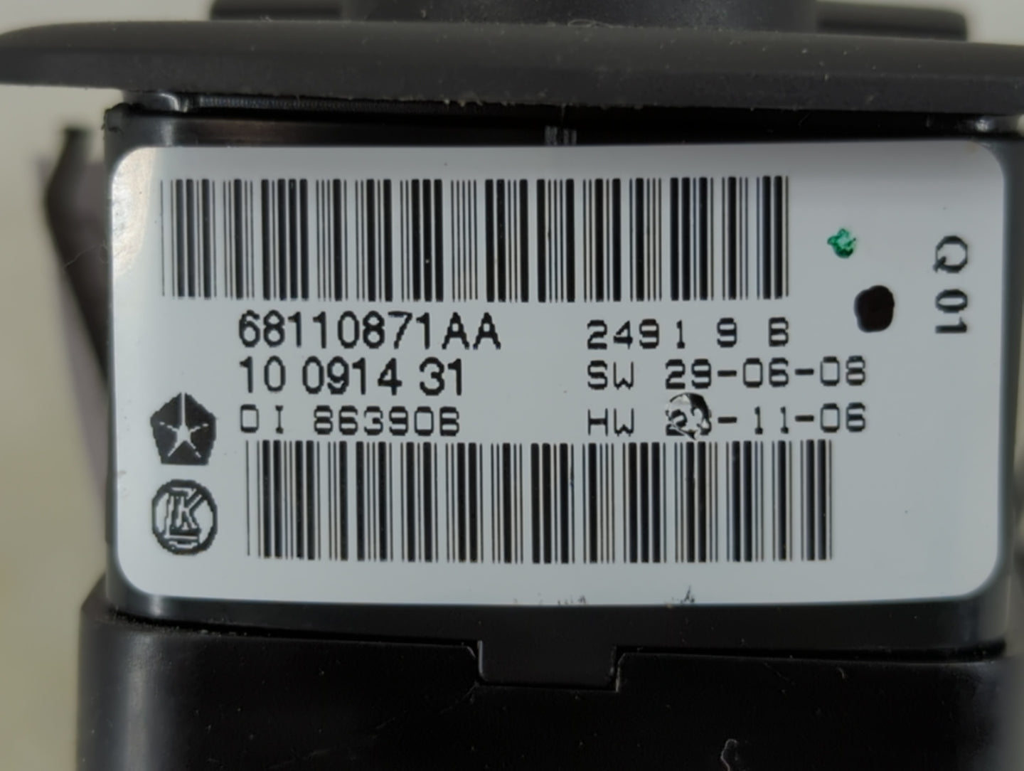 2020 Dodge Caravan Master Power Window Switch Replacement Driver Side Left P/N:68110871AA Fits OEM Used Auto Parts - Oemused