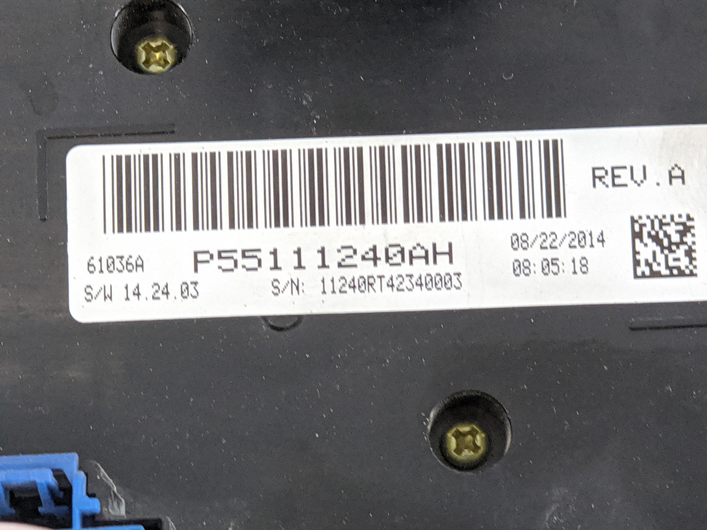 2020 Dodge Caravan Climate Control Module Temperature AC/Heater Replacement P/N:P55111240AH Fits OEM Used Auto Parts - Oemus