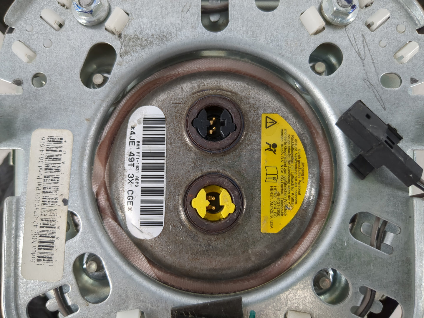 2020 Dodge Caravan Air Bag Driver Left Steering Wheel Mounted P/N:P1QK29DX9AG Fits Fits 2013 2014 2015 2016 2017 2018 2019 O