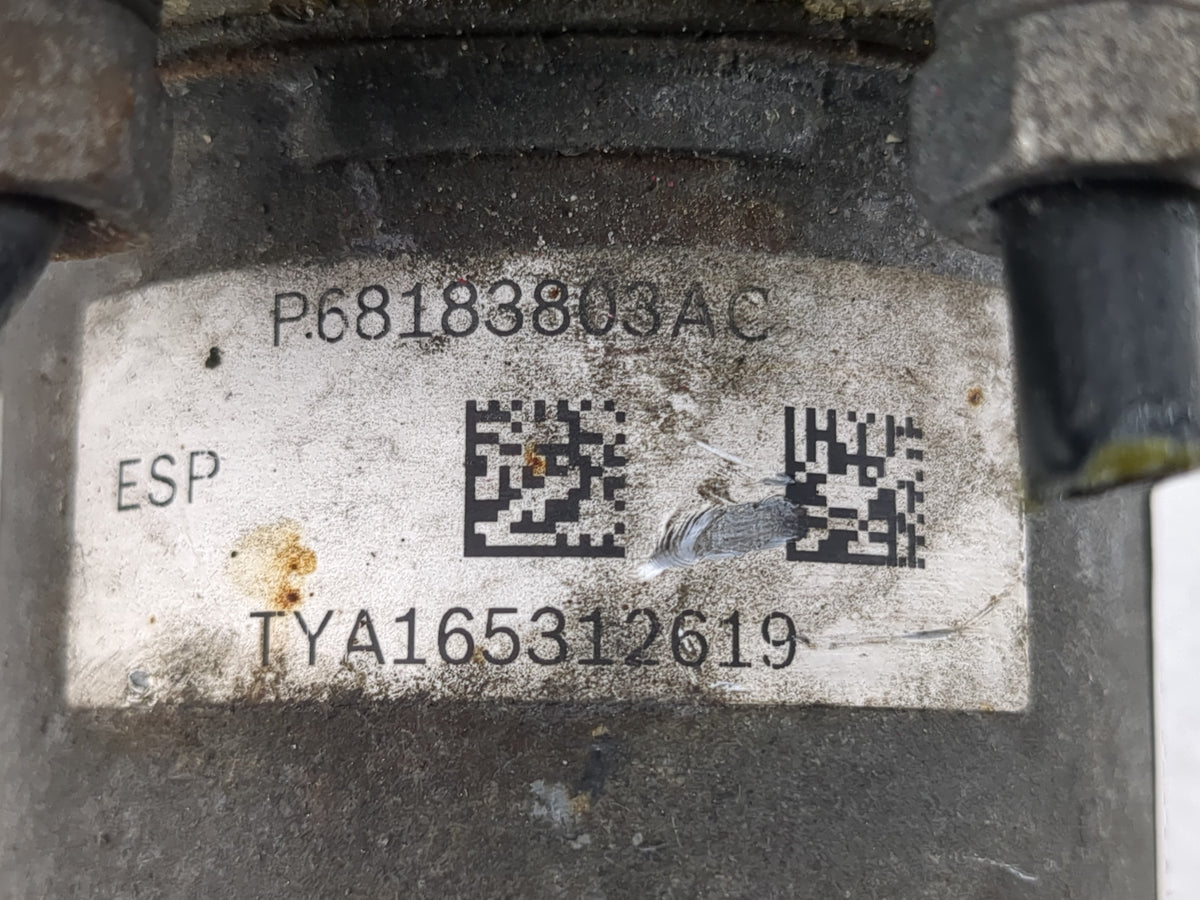2020 Dodge Caravan Anti-Lock Brake ABS Pump Module Actuator OEM P/N:68183803AC Fits Fits 2015 2016 2017 2018 2019 OEM Used A
