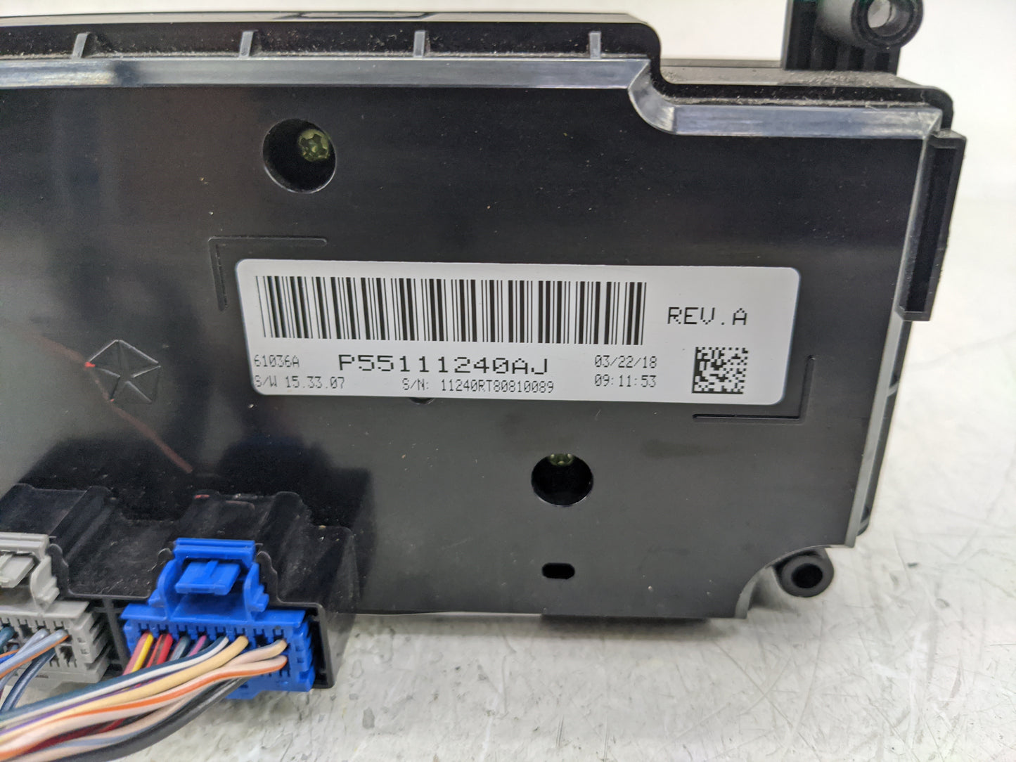 2020 Dodge Caravan Climate Control Module Temperature AC/Heater Replacement P/N:P55111240AJ P55111240AI Fits OEM Used Auto P
