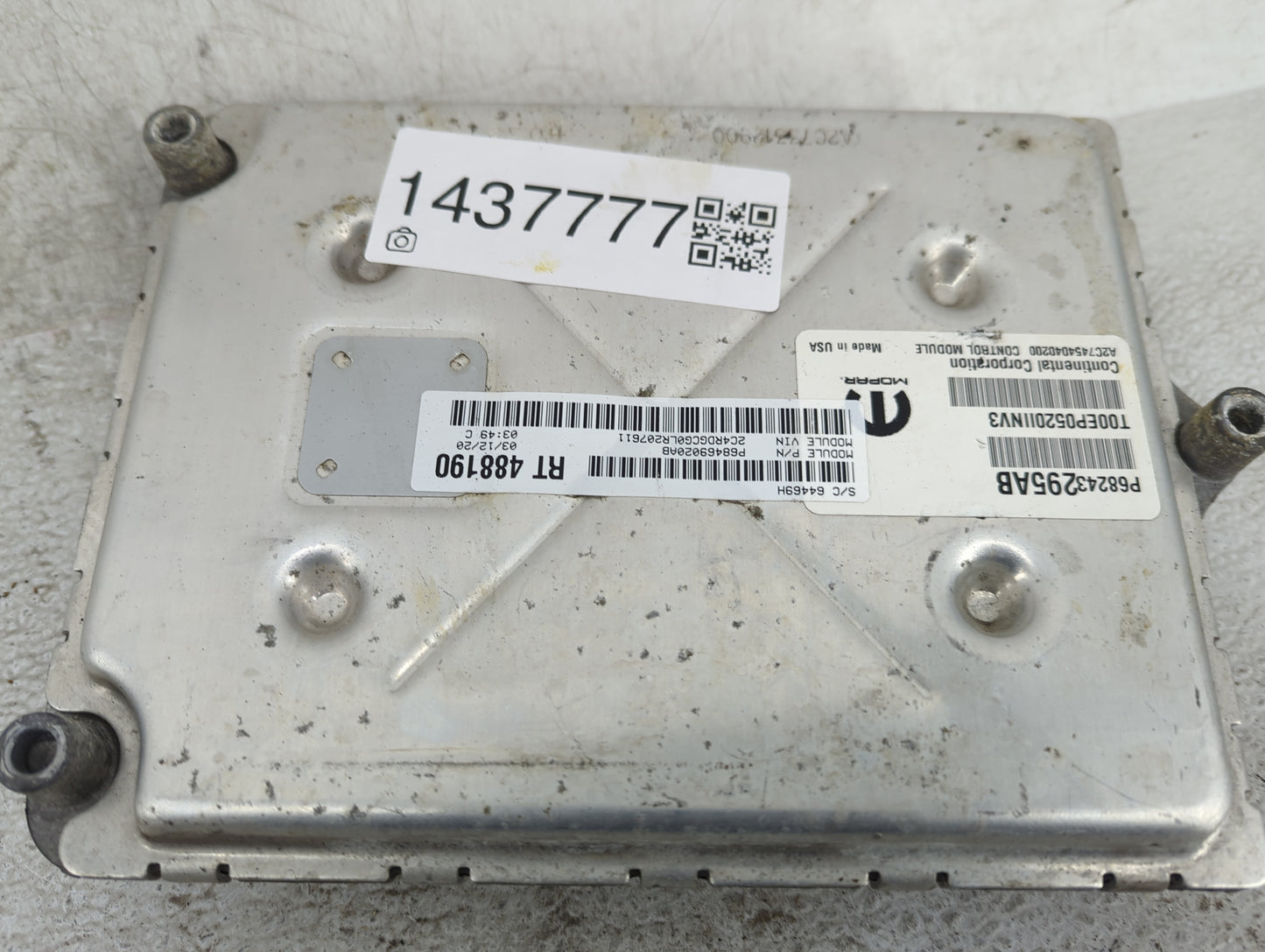 2020 Dodge Caravan PCM Engine Control Computer ECU ECM PCU OEM P/N:P68243295AB P68469020AB, A2C7454040200, RT488190 Fits OEM