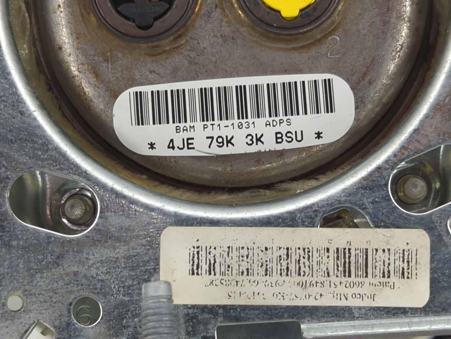 2020 Dodge Caravan Air Bag Driver Left Steering Wheel Mounted Black - Oemusedautoparts1.com