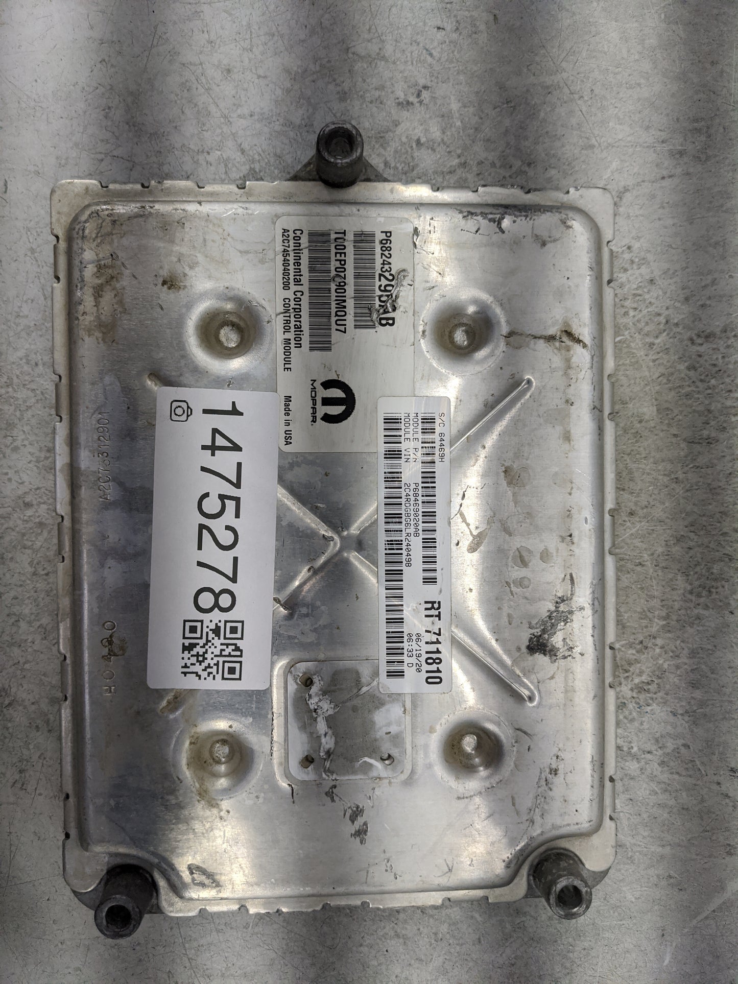 2020 Dodge Caravan PCM Engine Control Computer ECU ECM PCU OEM P/N:P68243295AB T00EP0C90IMQU7 Fits Fits 2016 2017 2018 2019 