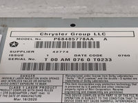 2020 Dodge Caravan Radio AM FM Cd Player Receiver Replacement P/N:P68485778AA Fits Fits 2012 2013 2014 2015 2016 2017 2018 2