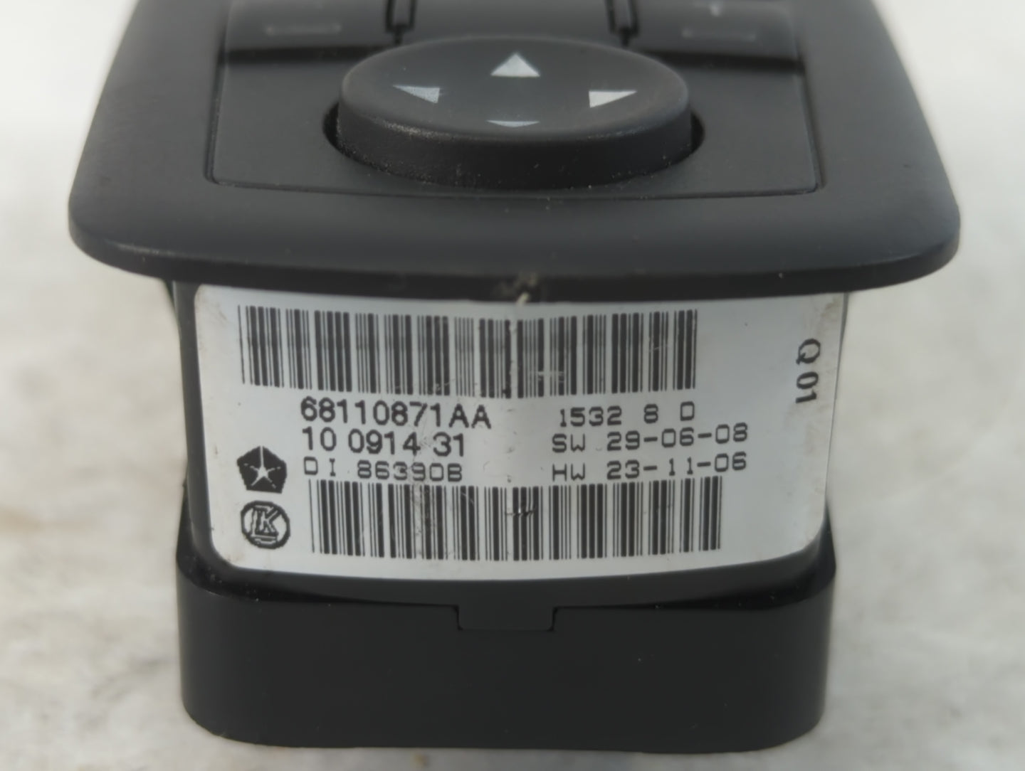 2020 Dodge Caravan Master Power Window Switch Replacement Driver Side Left P/N:68110871AA Fits Fits 2017 2018 2019 OEM Used 