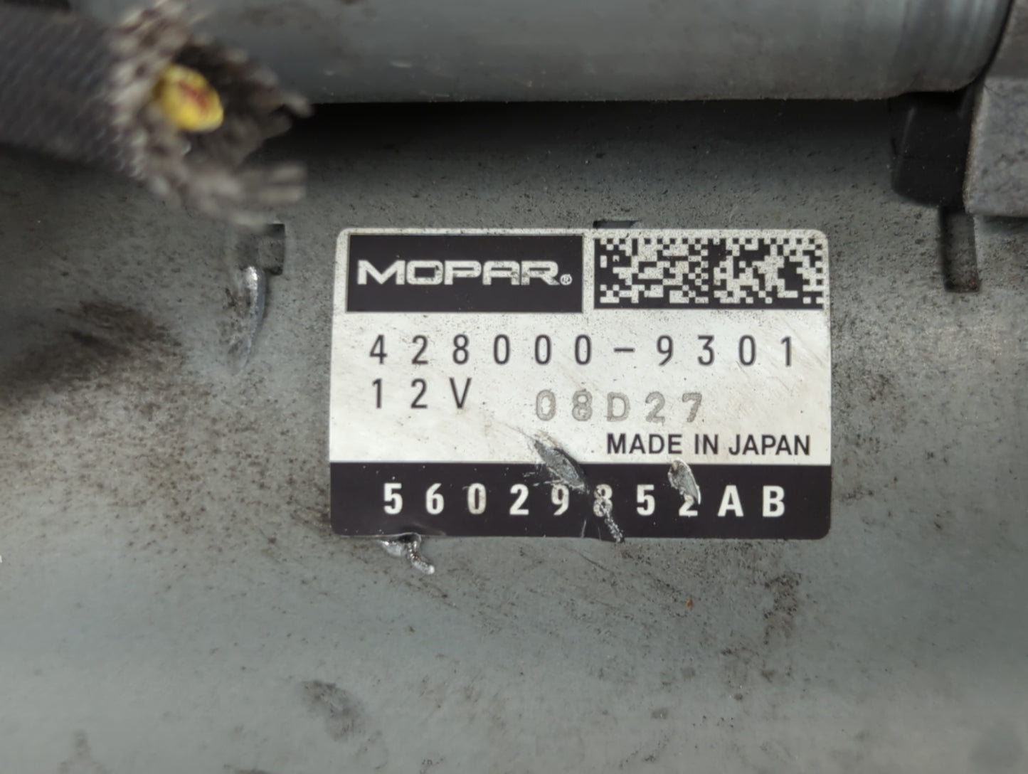 2017-2022 Dodge Challenger Car Starter Motor Solenoid OEM P/N:56029852AB 428000-9301 Fits OEM Used Auto Parts - Oemusedautop