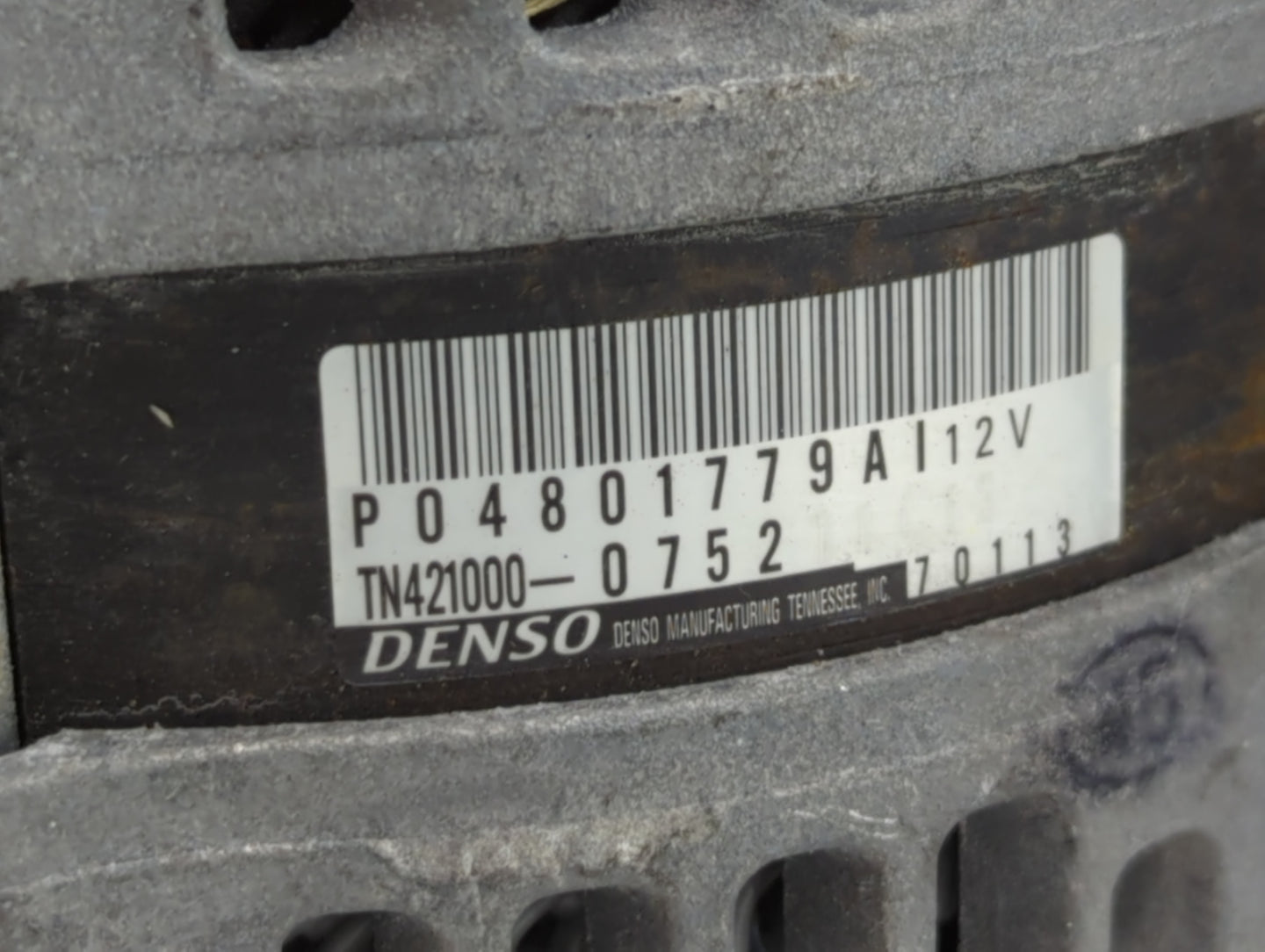 2011-2022 Dodge Challenger Alternator Replacement Generator Charging Assembly Engine OEM P/N:P04801779AI Fits OEM Used Auto 