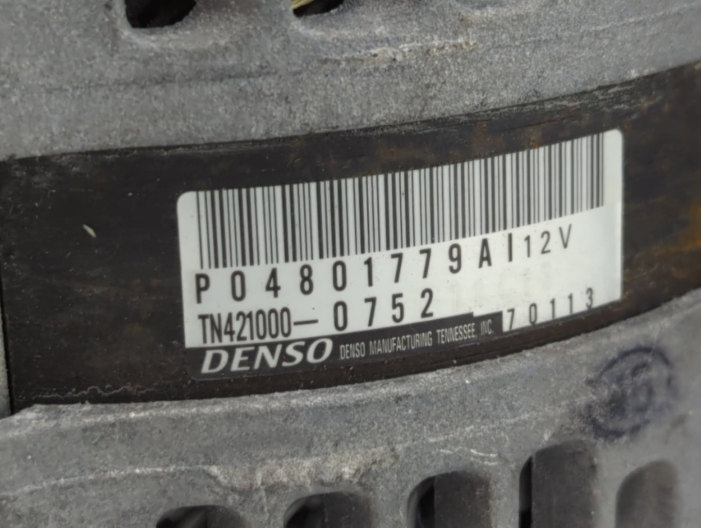 2011-2022 Dodge Challenger Alternator Replacement Generator Charging Assembly Engine OEM P/N:P04801779AI Fits OEM Used Auto 