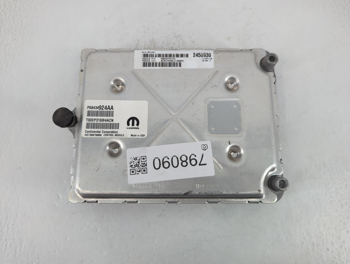2020-2022 Dodge Challenger PCM Engine Control Computer ECU ECM PCU OEM P/N:P68434924AA Fits 2020 2021 2022 OEM Used Auto Par