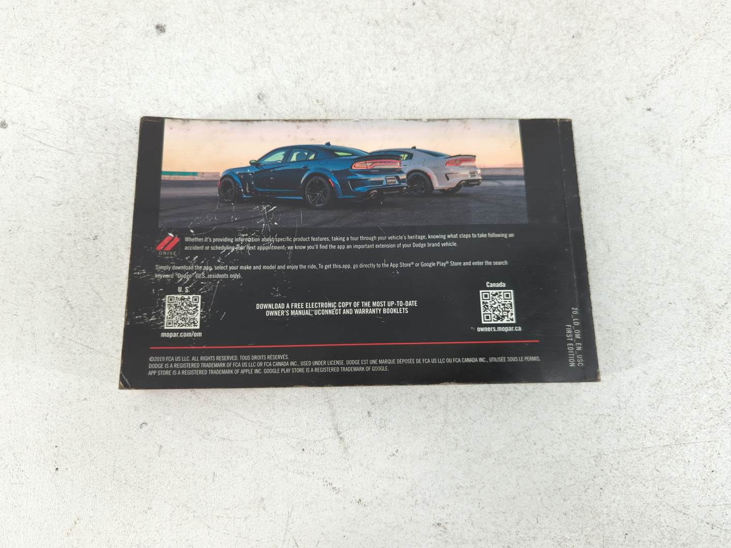 2020 Dodge Charger Owners Manual Book Guide OEM Used Auto Parts - Oemusedautoparts1.com