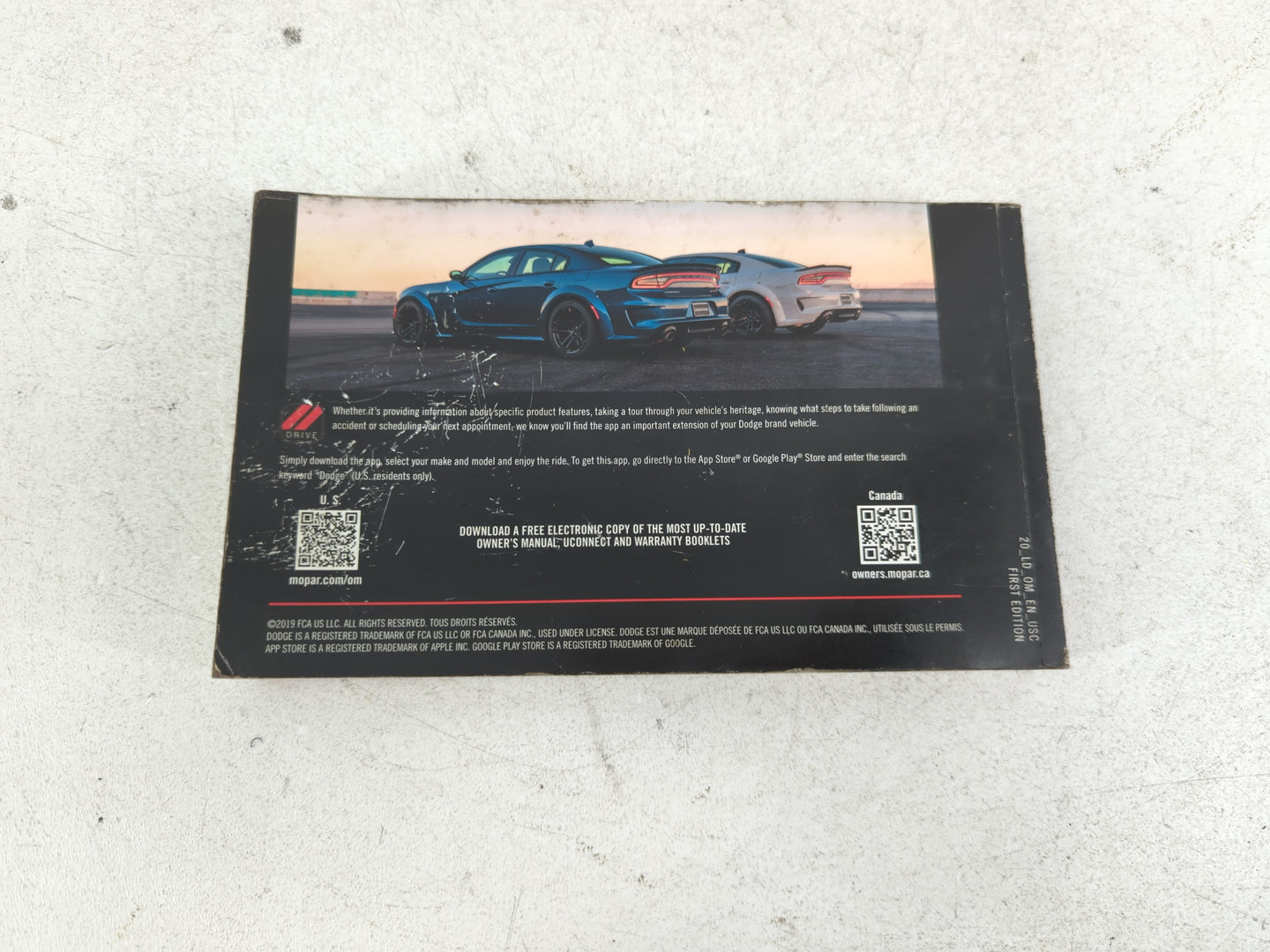 2020 Dodge Charger Owners Manual Book Guide OEM Used Auto Parts - Oemusedautoparts1.com