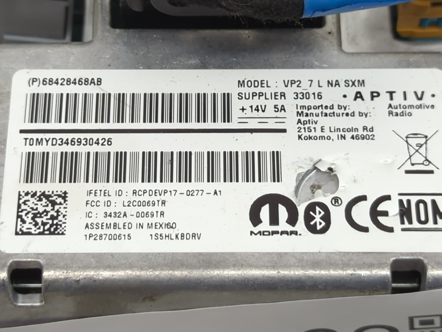 2020 Dodge Charger Information Display Screen - Oemusedautoparts1.com