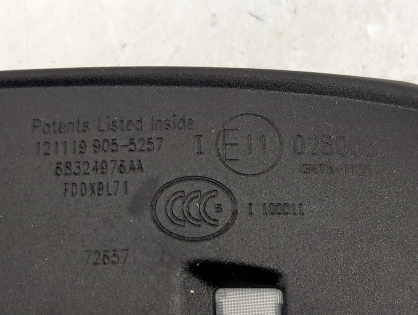 2017-2020 Dodge Charger Interior Rear View Mirror Replacement OEM P/N:68324975AA Fits Fits 2017 2018 2019 2020 OEM Used Auto