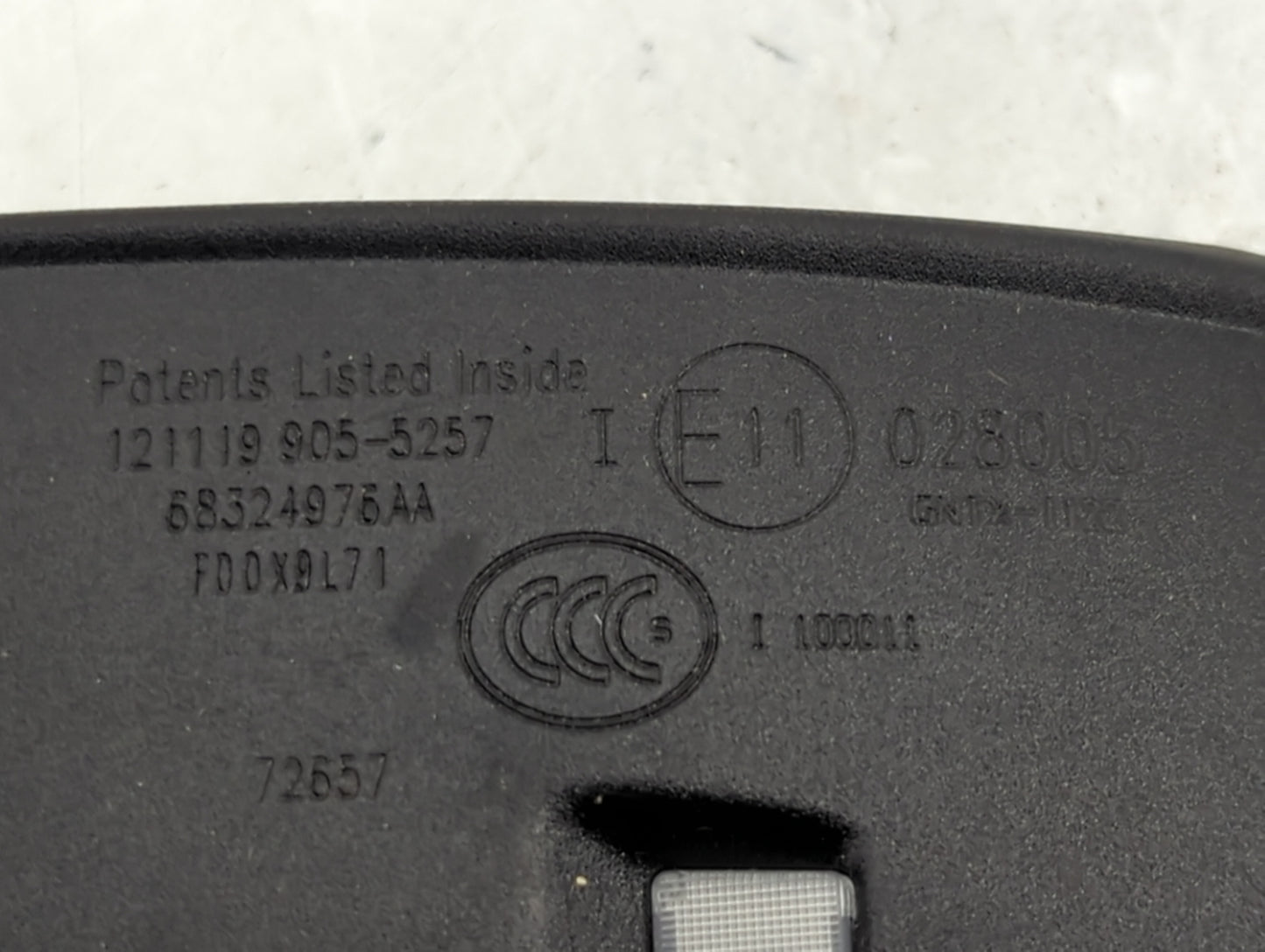 2017-2020 Dodge Charger Interior Rear View Mirror Replacement OEM P/N:68324975AA Fits Fits 2017 2018 2019 2020 OEM Used Auto