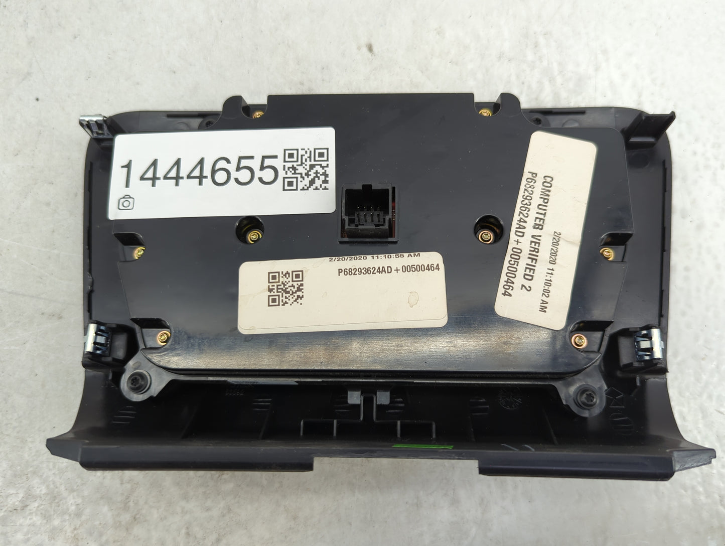 2017-2022 Dodge Charger Climate Control Module Temperature AC/Heater Replacement P/N:P68293624AD Fits OEM Used Auto Parts - 