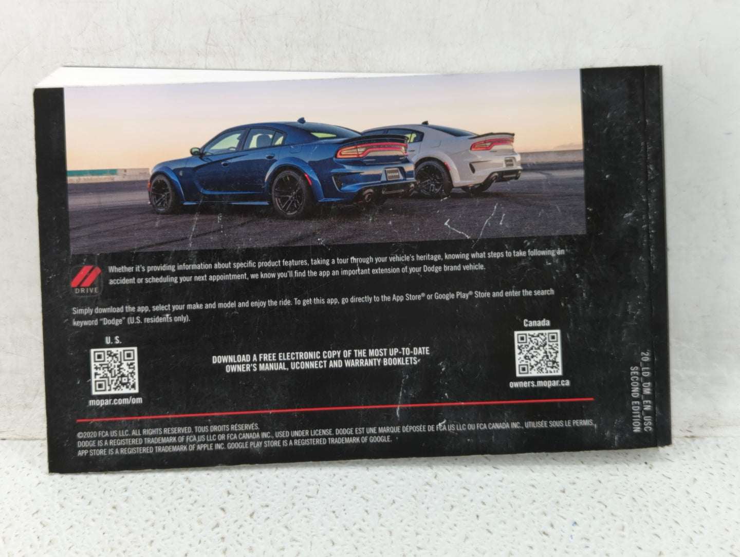 2020 Dodge Charger Owners Manual Book Guide OEM Used Auto Parts - Oemusedautoparts1.com