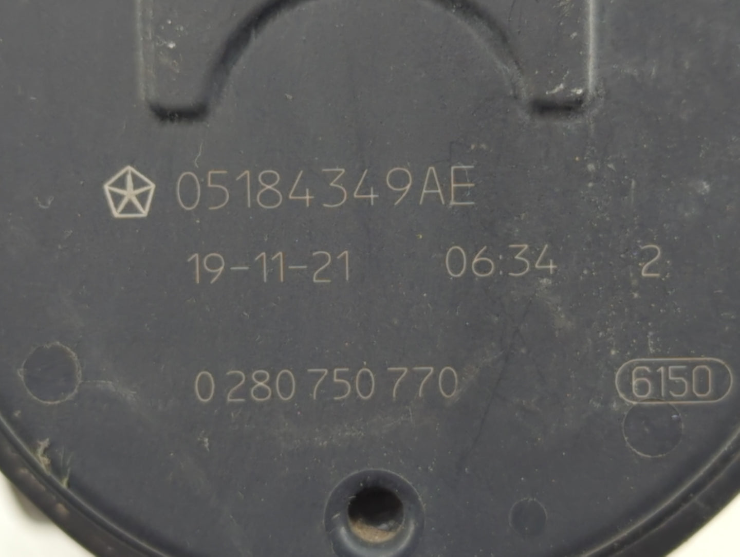 2011-2022 Dodge Charger Throttle Body P/N:0 280 750 770 05184349AE Fits OEM Used Auto Parts - Oemusedautoparts1.com