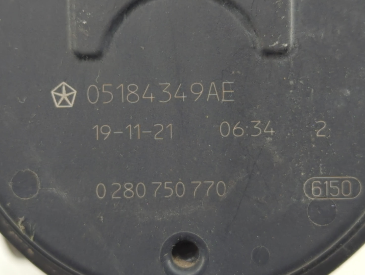 2011-2022 Dodge Charger Throttle Body P/N:0 280 750 770 05184349AE Fits OEM Used Auto Parts - Oemusedautoparts1.com