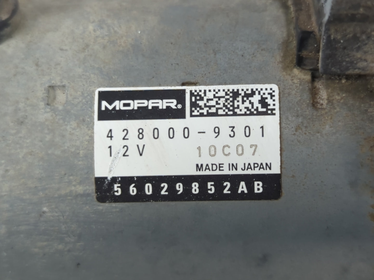 2017-2022 Dodge Charger Car Starter Motor Solenoid OEM P/N:56029852AB 428000-9301 Fits OEM Used Auto Parts - Oemusedautopart