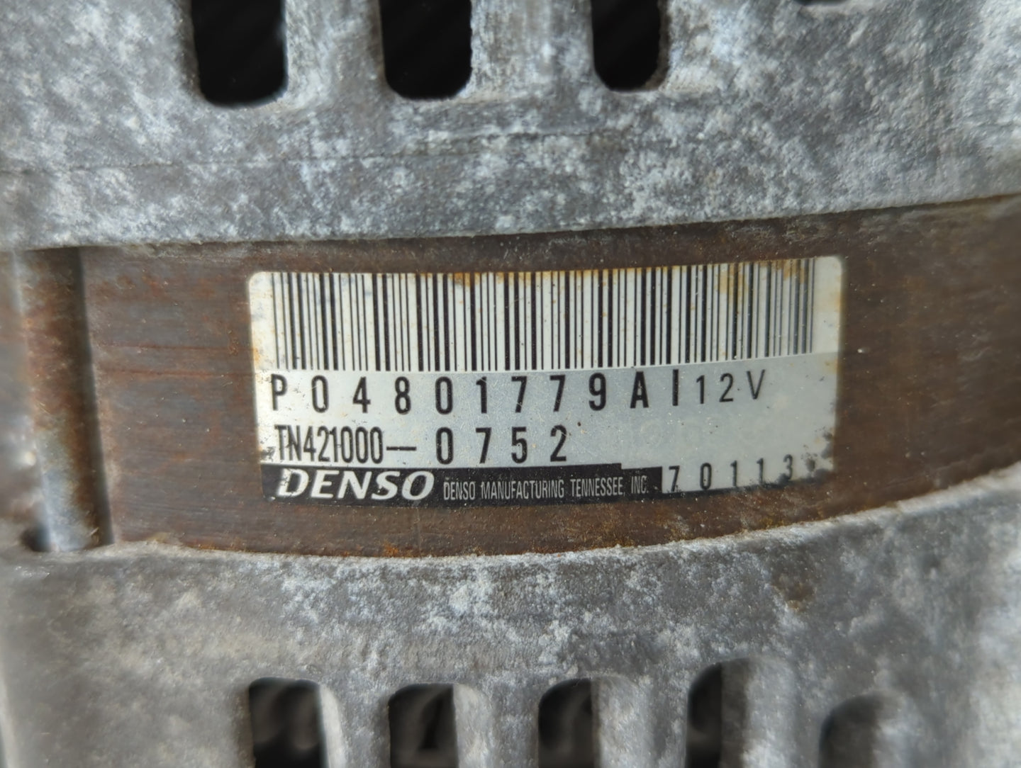 2011-2022 Dodge Charger Alternator Replacement Generator Charging Assembly Engine OEM P/N:P04801779AI Fits OEM Used Auto Par
