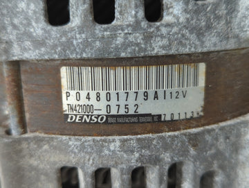 2011-2022 Dodge Charger Alternator Replacement Generator Charging Assembly Engine OEM P/N:P04801779AI Fits OEM Used Auto Parts