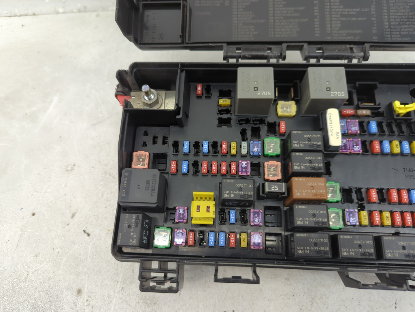 2020 Dodge Durango Fusebox Fuse Box Panel Relay Module P/N:7140-1980-30 Fits OEM Used Auto Parts - Oemusedautoparts1.com