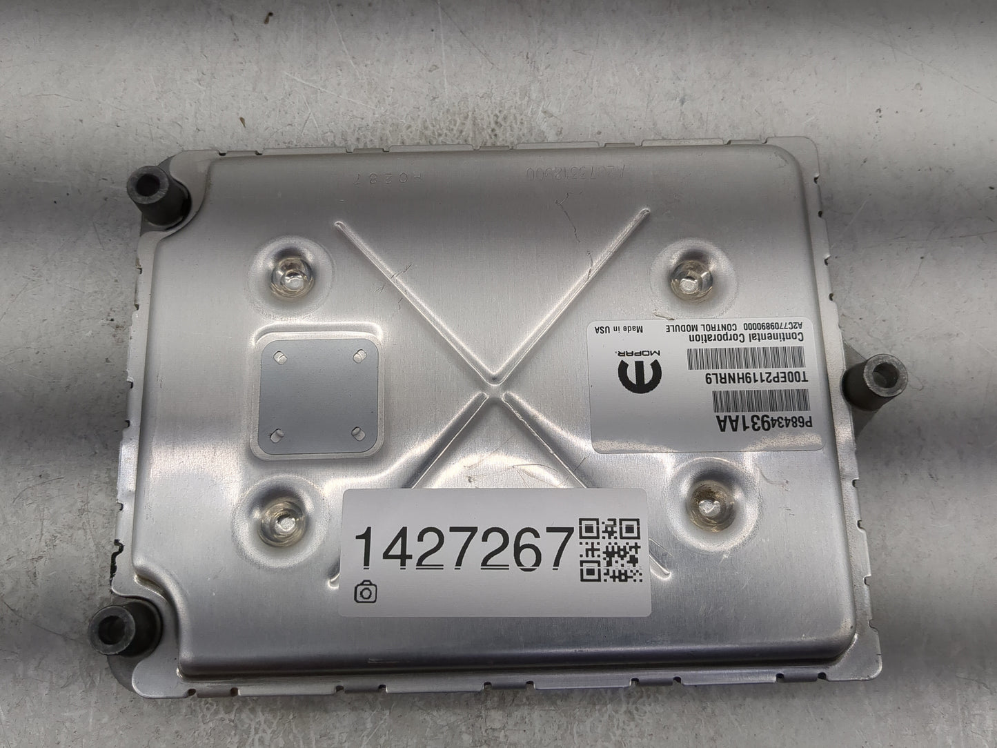 2020-2022 Dodge Durango PCM Engine Control Computer ECU ECM PCU OEM P/N:68434931AA Fits Fits 2020 2021 2022 OEM Used Auto Pa