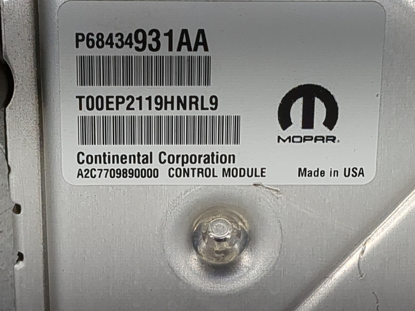 2020-2022 Dodge Durango PCM Engine Control Computer ECU ECM PCU OEM P/N:68434931AA Fits Fits 2020 2021 2022 OEM Used Auto Pa