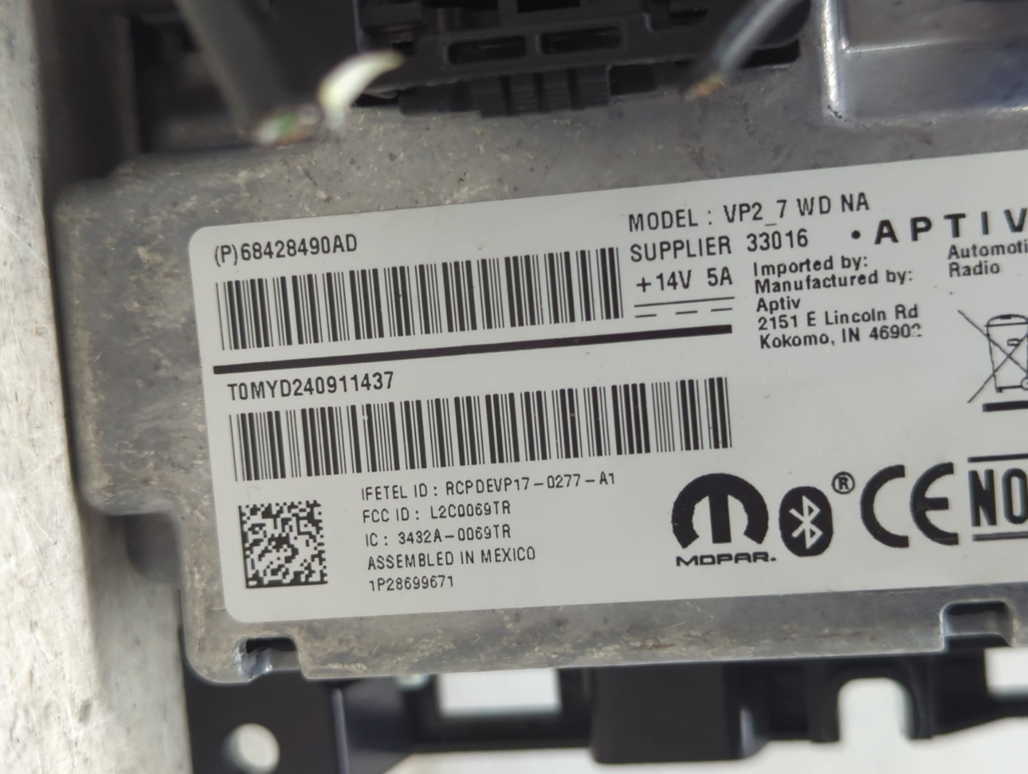 2020 Dodge Durango Information Display Screen - Oemusedautoparts1.com