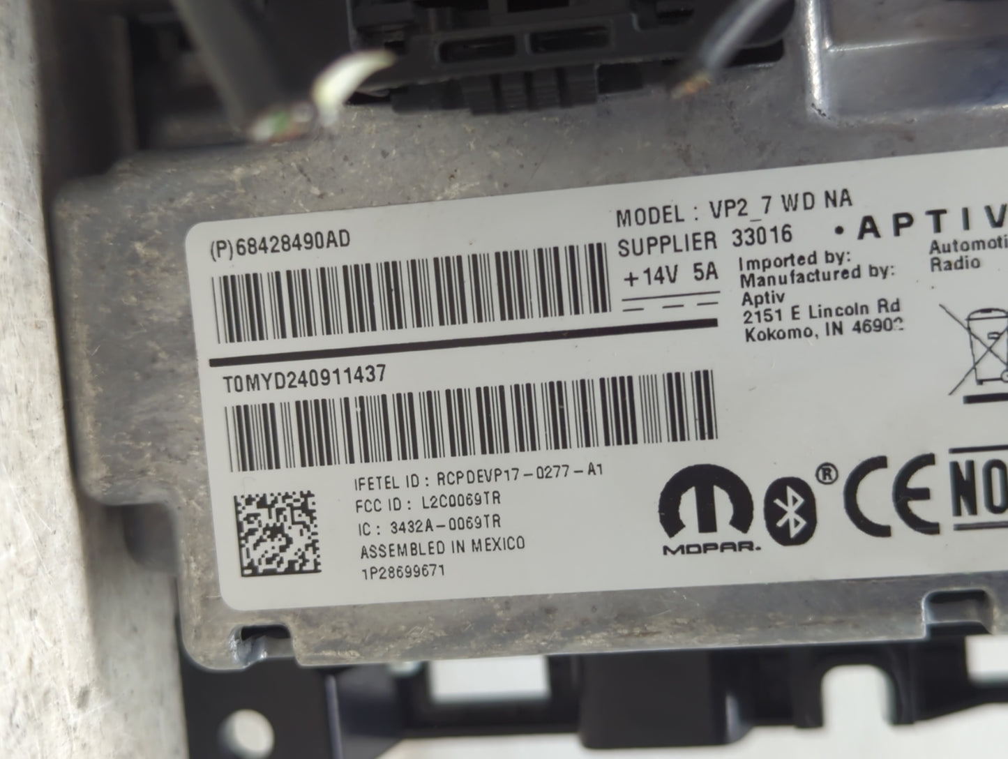 2020 Dodge Durango Information Display Screen - Oemusedautoparts1.com