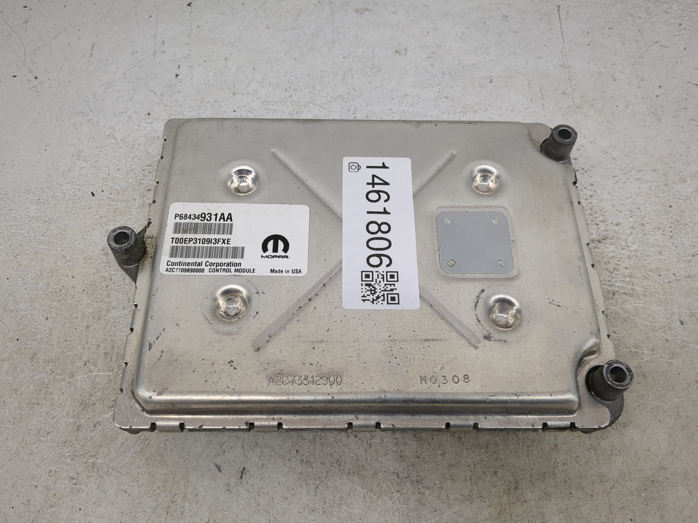 2020-2022 Dodge Durango PCM Engine Control Computer ECU ECM PCU OEM P/N:P68434931AA Fits Fits 2020 2021 2022 OEM Used Auto P