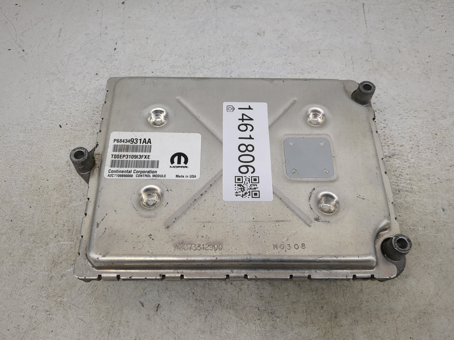 2020-2022 Dodge Durango PCM Engine Control Computer ECU ECM PCU OEM P/N:P68434931AA Fits Fits 2020 2021 2022 OEM Used Auto P