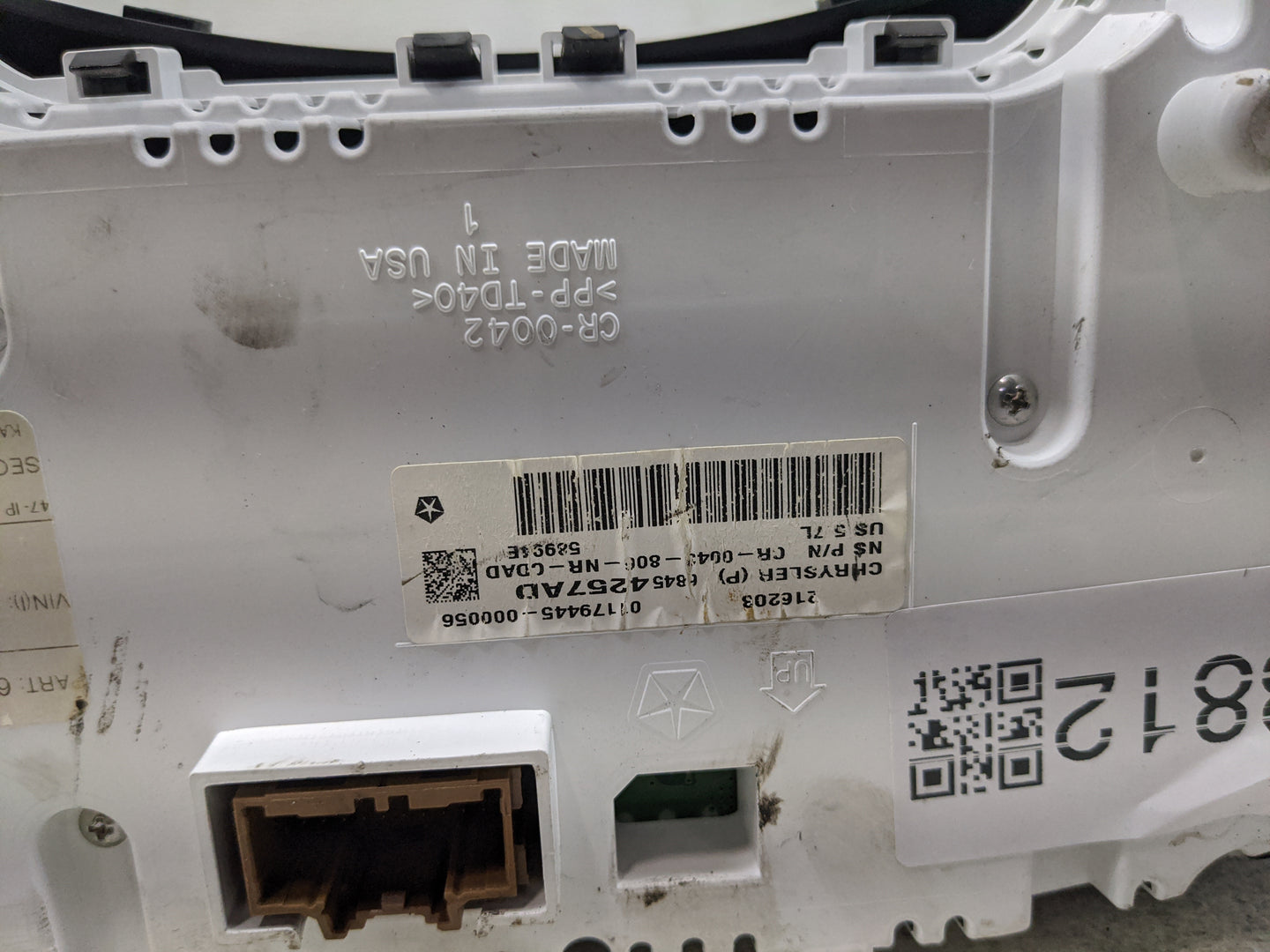 2020 Dodge Durango Instrument Cluster Speedometer Gauges P/N:68454257AD CA-0043-800-NR-CDAD Miles:51K Fits OEM Used Auto Par
