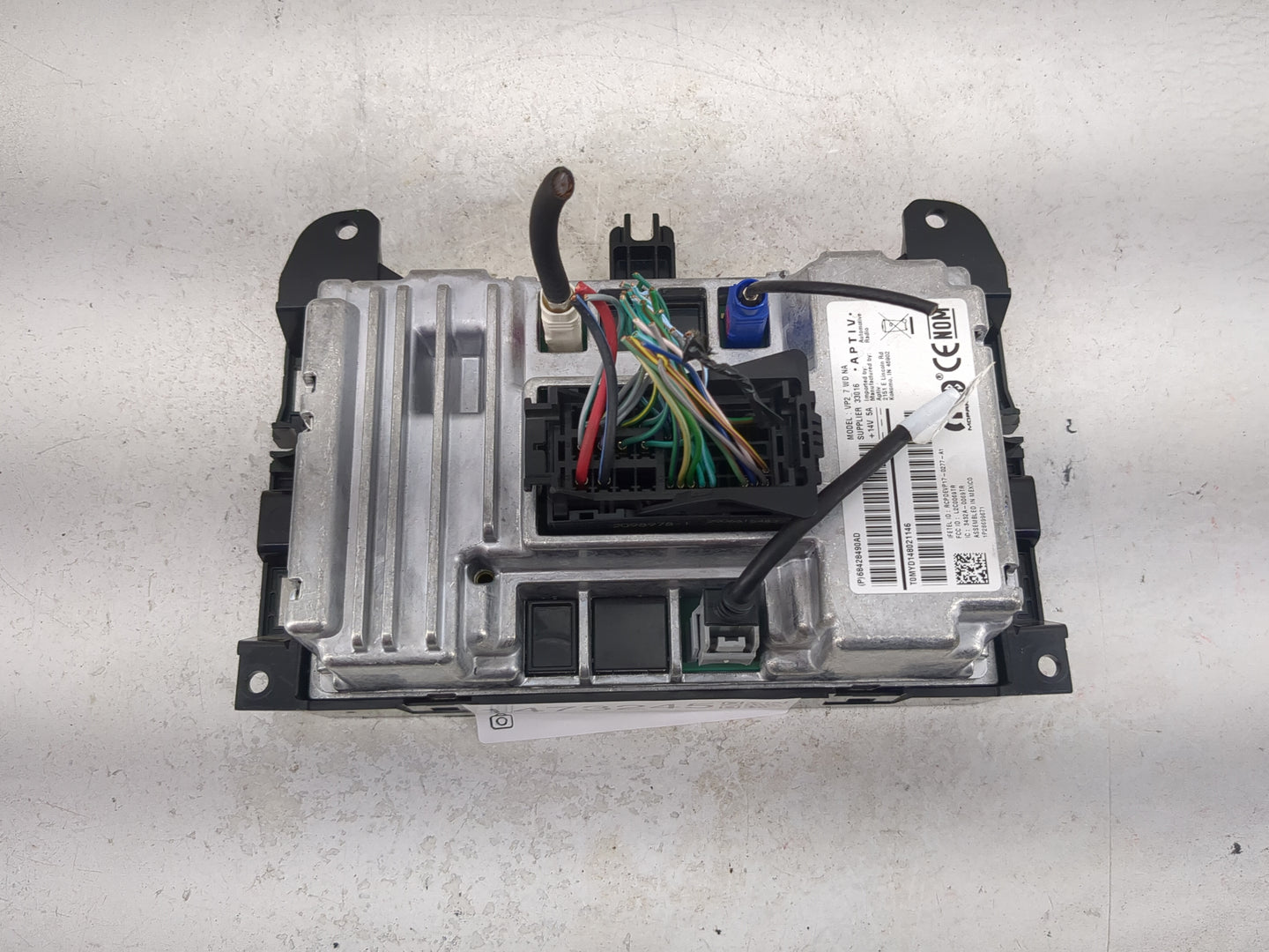 2019-2020 Dodge Durango Radio AM FM Cd Player Receiver Replacement P/N:68428490AD VP2 7 WD NA, L2C0069TR Fits Fits 2019 2020