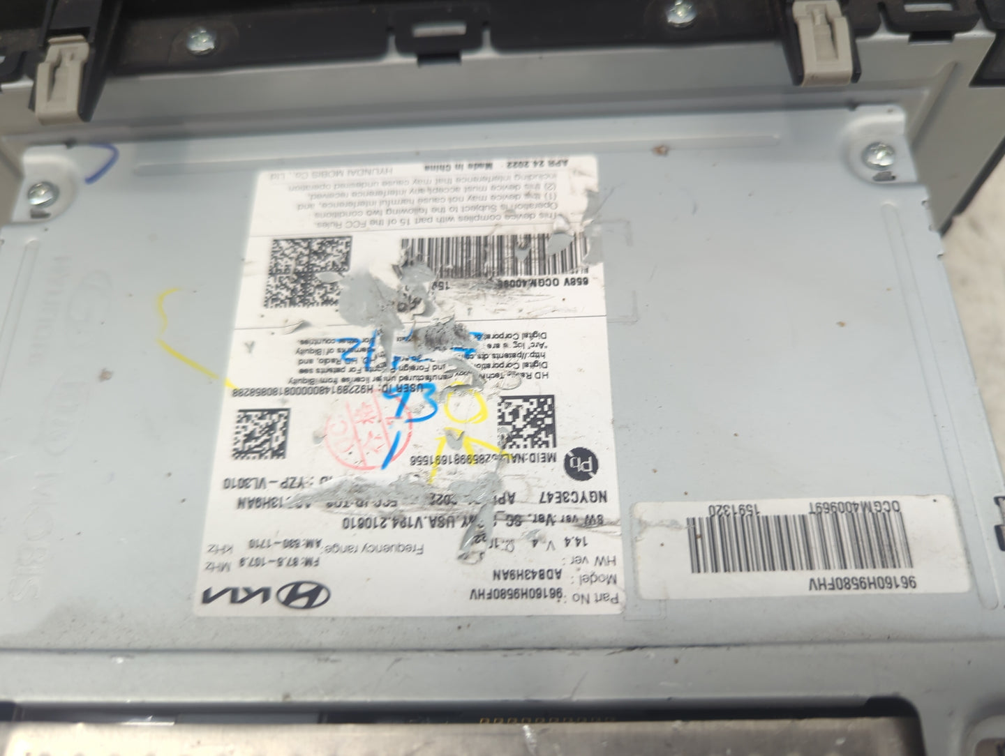 2019-2020 Dodge Durango Radio AM FM Cd Player Receiver Replacement P/N:96160H9680FHV AD8434H9AN, NGYC3847 Fits Fits 2019 202