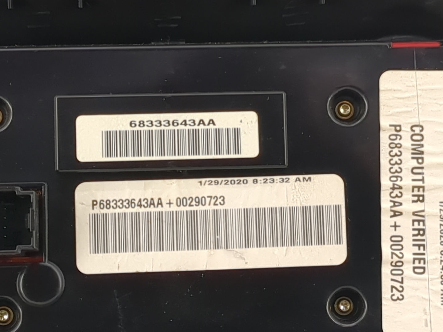 2018-2020 Dodge Durango Climate Control Module Temperature AC/Heater Replacement P/N:68333643AA P68333643AA Fits OEM Used Au