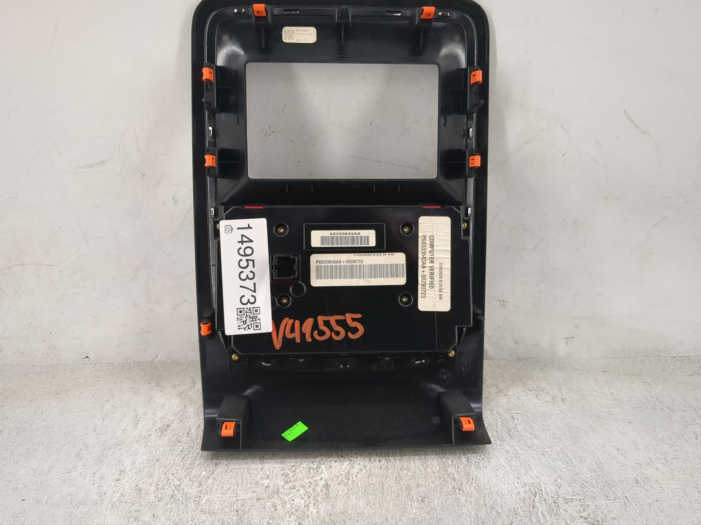 2018-2020 Dodge Durango Climate Control Module Temperature AC/Heater Replacement P/N:68333643AA P68333643AA Fits OEM Used Au