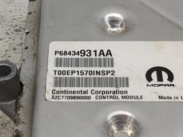 2020-2022 Dodge Durango PCM Engine Control Computer ECU ECM PCU OEM P/N:P68434931AA T00EP1570INSP2 Fits 2020 2021 2022 OEM Used Auto Parts