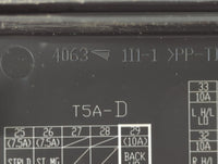 2020 Dodge Durango Fusebox Fuse Box Panel Relay Module P/N:T5A-D Fits OEM Used Auto Parts - Oemusedautoparts1.com