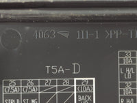 2013 Dodge Durango Fusebox Fuse Box Panel Relay Module P/N:T5A-D Fits OEM Used Auto Parts - Oemusedautoparts1.com
