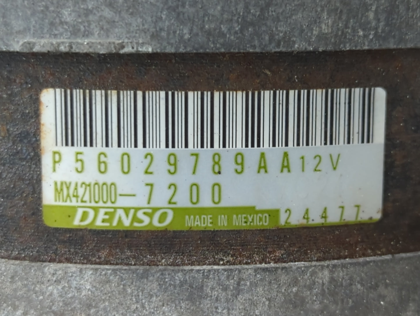 2011-2015 Dodge Durango Alternator Replacement Generator Charging Assembly Engine OEM P/N:P56029789AA Fits OEM Used Auto Par