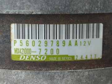2011-2015 Dodge Durango Alternator Replacement Generator Charging Assembly Engine OEM P/N:P56029789AA Fits OEM Used Auto Parts
