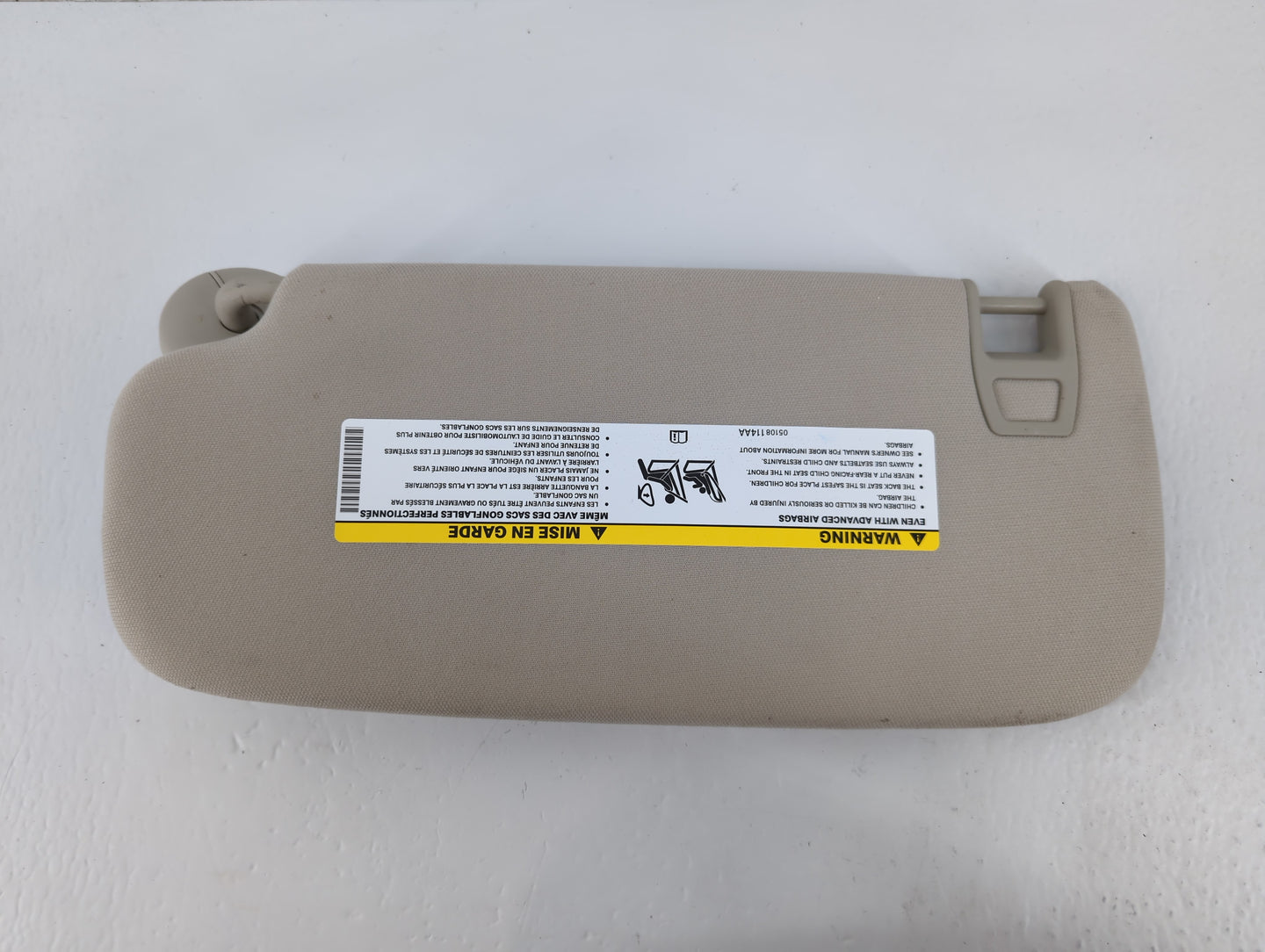 2011-2022 Dodge Durango Sun Visor Shade Replacement Passenger Right Mirror Fits OEM Used Auto Parts - Oemusedautoparts1.com