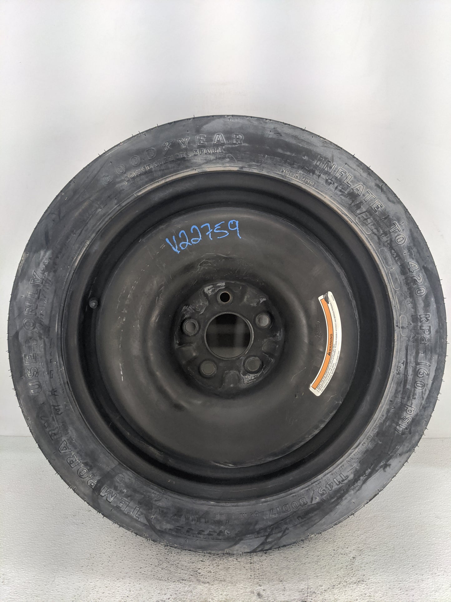 2012-2020 Dodge Grand Caravan Spare Donut Tire Wheel Rim Oem - Oemusedautoparts1.com