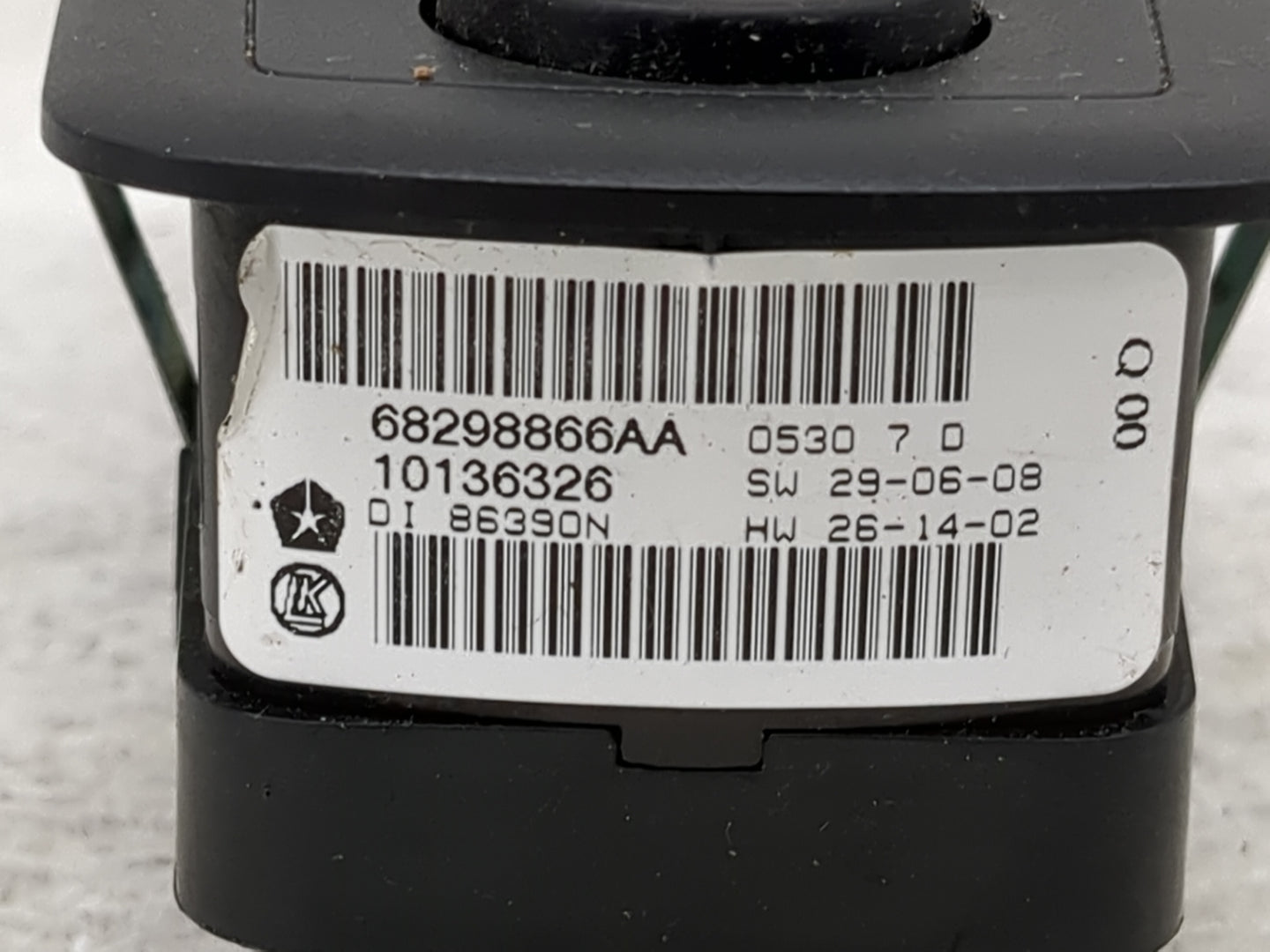 2016-2020 Dodge Grand Caravan Master Power Window Switch Replacement Driver Side Left P/N:68298866AA 10136326 Fits OEM Used 